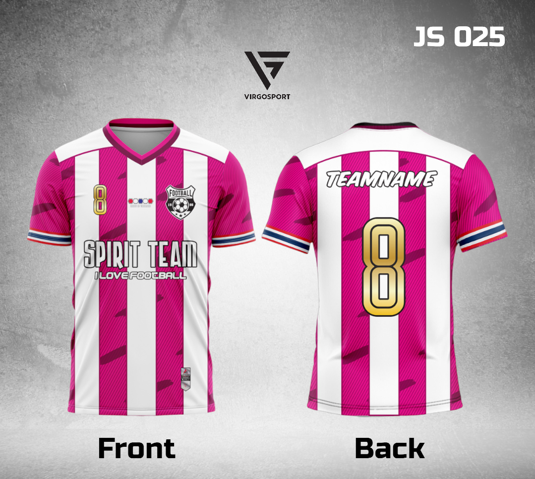 เสื้อฟุตบอลพิมพ์ลาย คอวี เสื้อวิ่ง เสื้อพิมพ์ลาย รับผลิตเสื้อยูนิฟอร์ม เสื้อทีม เสื้อกิจกรรม